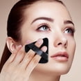 thumbnail image 4 of 10 Pieces Powder Puffs Face Soft Triangle Makeup Puff for Loose Mineral Powder Wet Dry Dual-Use Cosmetic Puff Body Cosmetic Foundation Sponge Beauty Makeup Tools (Black), 4 of 5