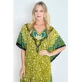 thumbnail image 3 of Miss Lavish London Women’s Paisley Floral Print Polyester Kaftan Dress with V Neck & Pockets (S–3XL), 3 of 7