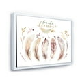 thumbnail image 3 of Designart 'Vital Feathers In Ethnic Boho Style' Bohemian & Eclectic Framed Canvas Wall Art Print, 3 of 5