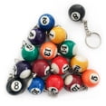 thumbnail image 5 of Colorful Billiard Ball Keychain Set 16 Pcs,Mini Magic Key Chain Balls Eightball Billar Billiards Chains Accessories, 5 of 5