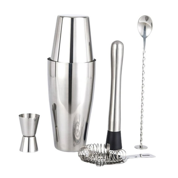 Fiocias Stainless Steel Cocktail Shakers Set Drink Mixer Bar Tool for Drink Christmas