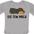 thumbnail image 4 of Inktastic Napping Dis Tew Much Rottweiler Boys or Girls Long Sleeve Baby Bodysuit, 4 of 5