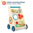 thumbnail image 3 of B. toys – Wooden Activity Walker – 7 Educational Activities – Learning & Walking Toy for Toddlers – Stand, Push, Walk – 1 Year + – Little Learning Steps, 3 of 5