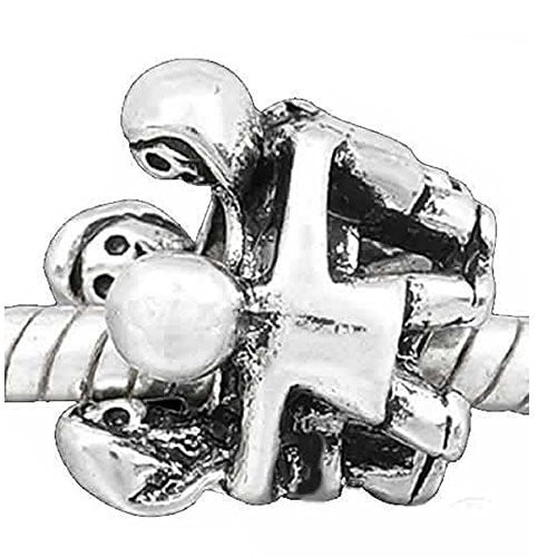 Happy Family People Hugging Charm European Bead Compatible for Most European Snake Chain Bracelet