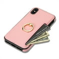 thumbnail image 5 of Nalacover for iPhone XS Max Wallet with Card Holder Slot, 360°Rotation Ring Holder Kickstand Cover for Men Women Protective Premium PU Leather Shockproof Cover For iPhone XS Max, Pink, 5 of 9