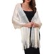 thumbnail image 1 of INSPIRE CHIC Chal y envolturas para mujeres para vestidos de noche Bling brillante y reluciente para fiestas de boda Beige (Dorado) 74.8"x17.7" (LxA), 1 of 6