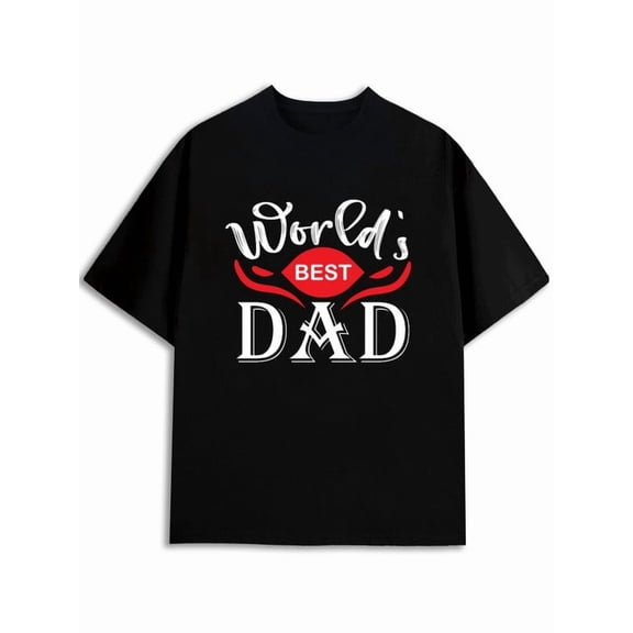 Greenink World's Best Dad T-Shirt Men's t shirt black 2026 graphic Tropical Beach Day Holiday T-Shirt Classic Unisex Shirt Graphic tshirts Vintage Unisex Shirt Graphic Tee tshirts