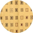 thumbnail image 1 of Ahgly Company Indoor Round Solid Brown Modern Area Rugs, 4' Round, 1 of 4