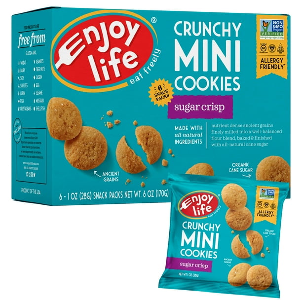 Enjoy Life Foods Gluten Free, Allergy Friendly Crunchy Sugar Crisp Mini