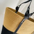 thumbnail image 3 of Bolsa tejido a mano de verano de hombro hecho a mano para fiesta navideña (negro + marrón) Ehuebsd Para Estrenar, 3 of 9