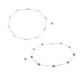 thumbnail image 3 of Collar de perlas de plata Qarigey Gargantilla Portátil de Moda Color Sólido Blanco 45cm, 3 of 6