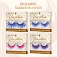 thumbnail image 5 of iENVY False Eyelashes Faux Mink Color Couture Mixed Colored Lashes Maximum Fluffiness and Volume Fake Eyelashes (Mixed Crimson), 5 of 11