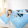 thumbnail image 3 of Castle Fairy Cute Bow Black Kawaii Princess King Size Comforter Sets 3pcs,Crystal Glitter Gradient Theme Comforters King Size,Baby Blue Cyan Silver,1 Comforter and 2 Pillowcases, 3 of 6