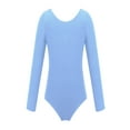 thumbnail image 1 of Alvivi Justaucorps de Danse Ballet à Manches Longues pour Filles, Bleu 8, 1 of 4