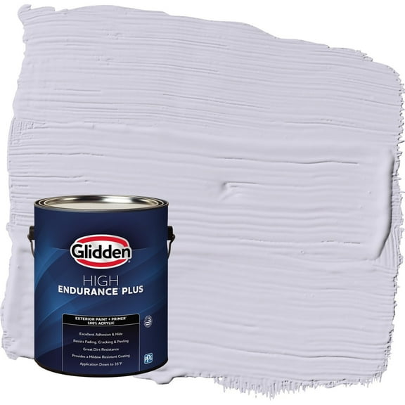 Glidden HEP Lavender Haze / Purple Semi-Gloss Exterior Paint with Primer, 1 Gallon