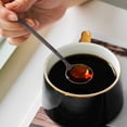 thumbnail image 2 of Pack of 8, Black Stainless Steel Espresso Spoons, findTop Mini Teaspoons Set for Coffee Sugar Dessert Cake Ice Cream Soup Antipasto Cappuccino, 5.3 Inch, 2 of 9
