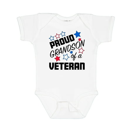 

Inktastic Proud Grandson of a Veteran- Veterans Day Gift Baby Boy Bodysuit