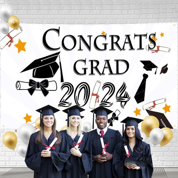 Fiudx Liquidación De Decoración Del Hogar Por Menos De $5 Decoraciones De Graduación Felicitaciones Banner De Graduación 2024 Banner De Graduación Decoraciones De Graduación Fondos Fotográficos De Gr