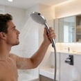 thumbnail image 4 of BotaniNest Support de Pomme de Douche Réglable Rotation 360 Mural Sans Perçage Support Flexible pour Salle de Bain pour Pulvérisateur Portatif, 4 of 4