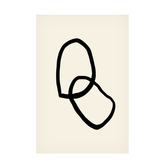 Canvas Wall Art - Pictufy Studio 'Shape 03' Wall Art for Living Room, Bedroom, or Office Décor by Trademark Fine Art - 12 x 19 Inches