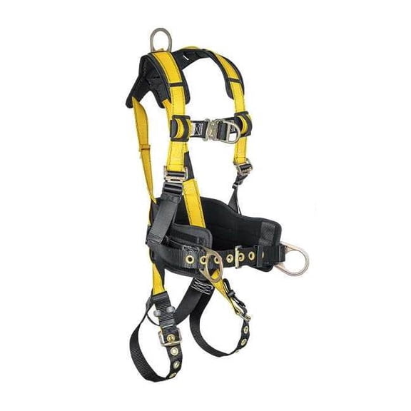 Condor Full Body Harness,Vest,Yellow,L Size 61DD45