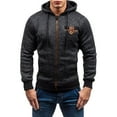 thumbnail image 1 of DPTALR Automne Hiver Casual Fermeture Éclair Pull à Manches Longues Sweat à Capuche Manteau, 1 of 3