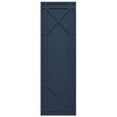 thumbnail image 5 of Ekena Millwork 15"W x 77"H True Fit PVC Bungalow Fixed Mount Shutters, Starless Night Blue (Per Pair - Hardware Not Included), 5 of 9