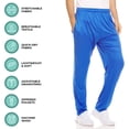 thumbnail image 3 of Daresay Mens 3 Pack Men's Sweatpants Open Bottom Active Athletic Pants Dry Fit Jogger Running Workout Gym Pants with Pockets (Up to 3XL), 3 of 7