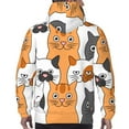 thumbnail image 5 of Bingfone Funny Cats Men'S Drawstring Hoodie Long Sleeve Pocket Sweatshirts-4x-Large, 5 of 9
