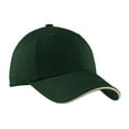 thumbnail image 2 of Port Authority Mens Sandwich Bill Cap with Striped Closure, 2 of 4