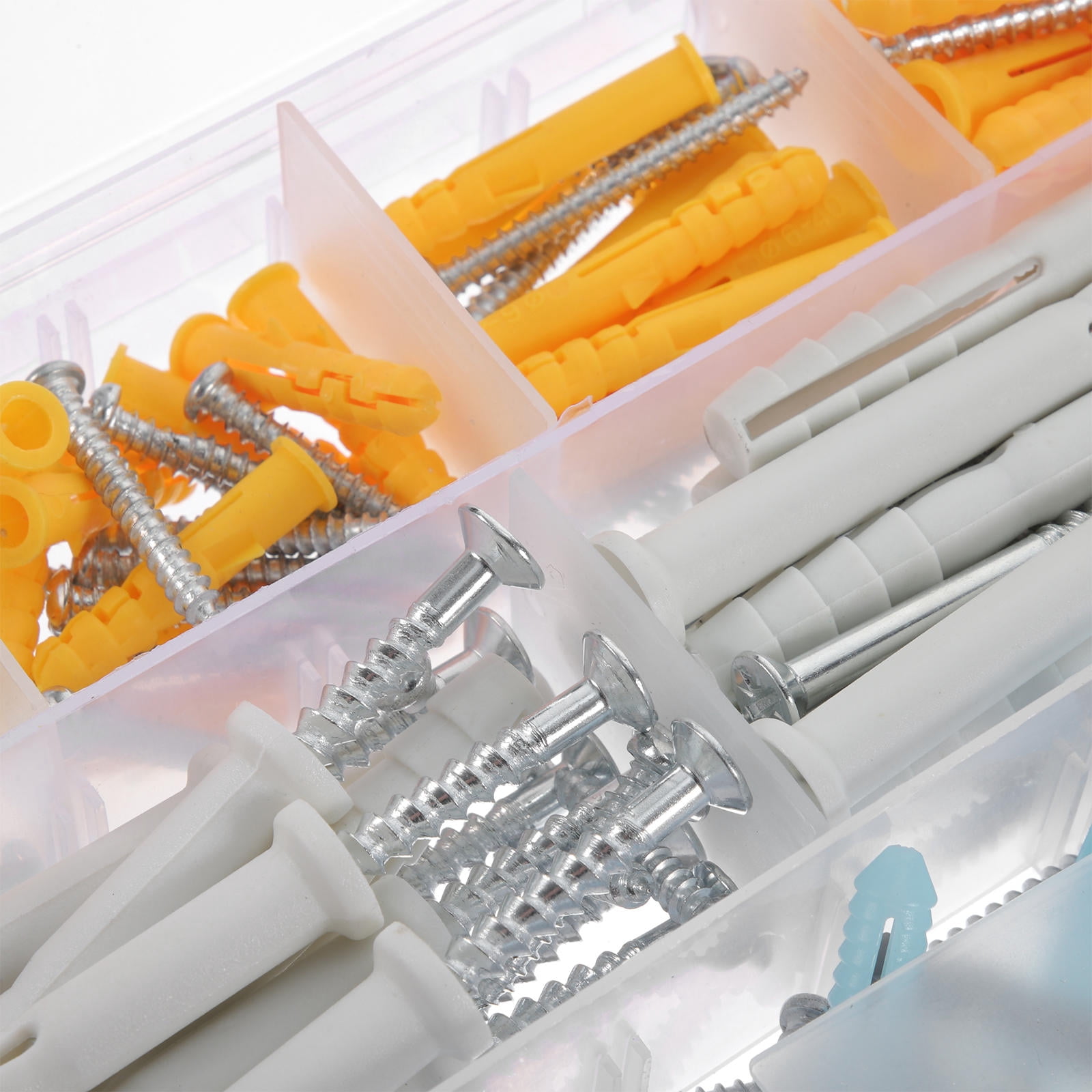 FENGGUIQU Concrete Wall Anchors and Screws Kit, Assorted Colors, Fasteners for Home Improvement and Projects