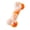 Orange, variant on TPR Dog Bone Chew Toy for Teeth Cleaning, Durable Interactive Tough Pet Toy for Small Medium Large Dogs and Puppies, Heavy Duty Biting and Teething Play Exercise Accessory - Yellow