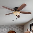 thumbnail image 2 of Honeywell Glen Alden 52" Indoor Ceiling Fan with Bowl Light, Pull Chain, Bronze, 2 of 12
