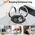 thumbnail image 4 of for Google Pixel 7 Case, Slim Fit Shockproof Protective Case for Pixel 7, Military-Grade Drop Protection with Ring Kickstand [Magnetic Car Mount Feature] Case for Google Pixel 7- Gray, 4 of 14