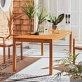 thumbnail image 2 of SAFAVIEH Outdoor Collection Marson Expandable Dining Table Natural, 2 of 10