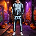 thumbnail image 2 of Men's Skeleton Hoodie and Sweatpants Set - Halloween Matching Loungewear with Bone Print, Comfortable Fall Outfit for Adults, 2 of 7