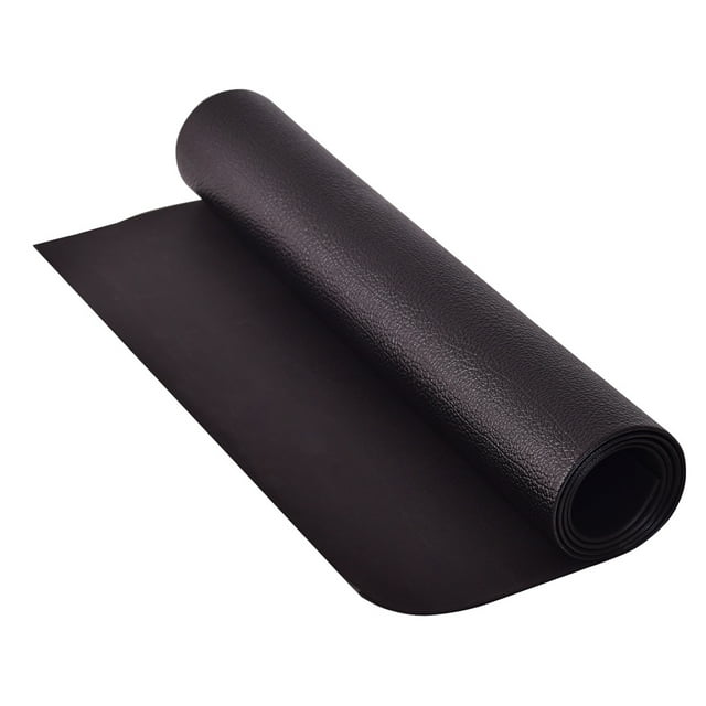 Gymax 60''x26'' Exercise Equipment Mat High Density PVC Treadmill Mat Floor Protector Pad