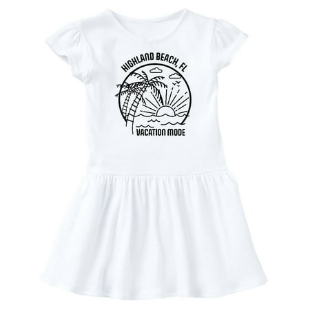 

Inktastic Summer Vacation Mode Highland Beach Florida Gift Baby Girl Dress