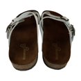 thumbnail image 3 of Mountain Sole Women's Easy Slip-On Two Loop Design Leather Sandals (White, 11), 3 of 6