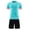 Mint Green, variant on Sport Sets for Toddlers Breathable T Shirt Shorts Mesh 2 Piece Football Training Uniform Performance Sport Clothing