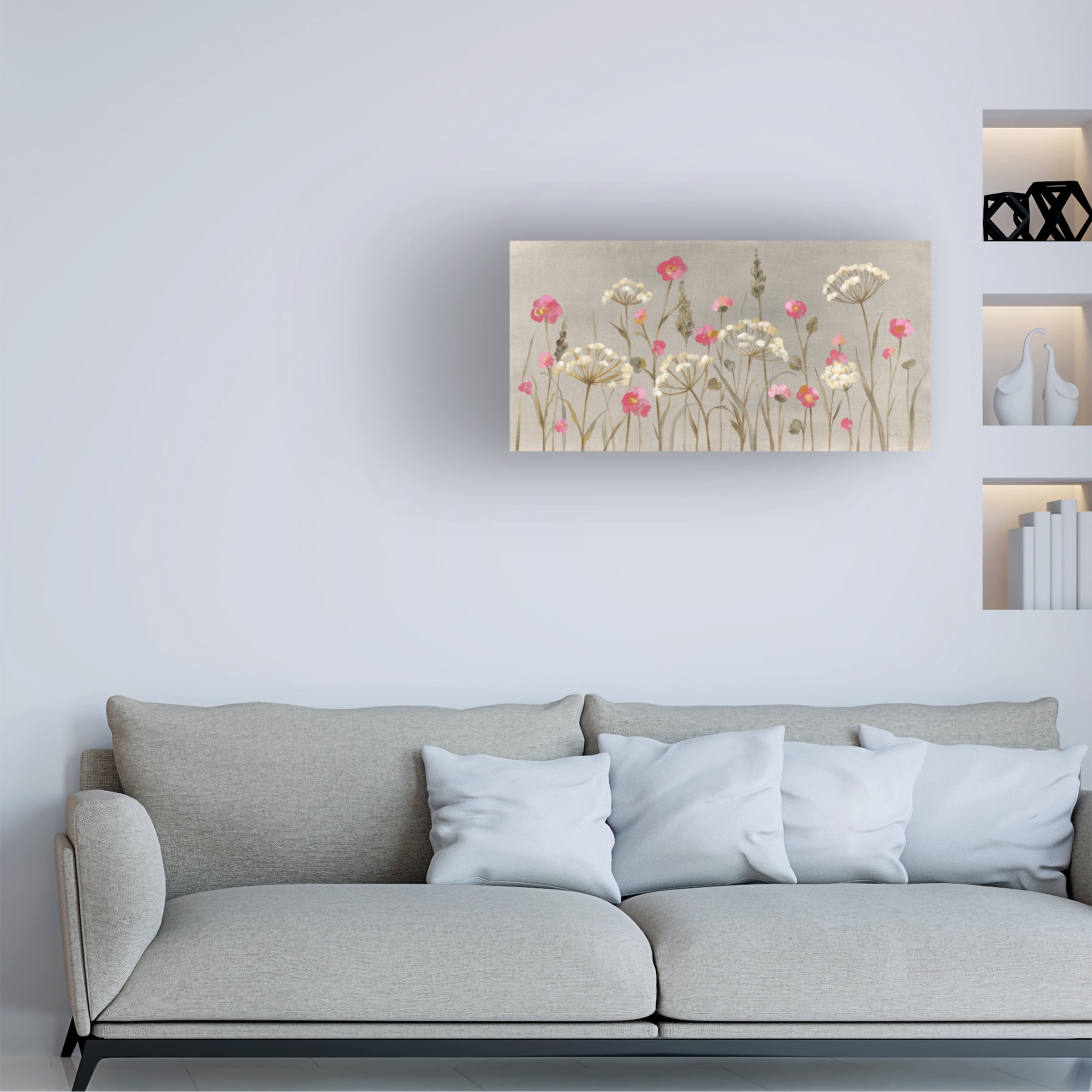 Trademark Fine Art 'Delicate Garden' Canvas Art by Silvia Vassileva