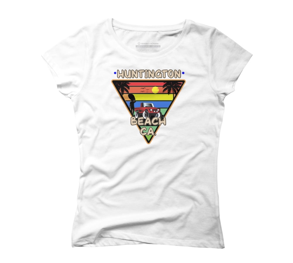 Huntington Beach California Retro 80's Surf Surfing CA Juniors White Graphic Tee - Design By Humans M - Walmart.com huntington-beach-california-retro-80-s-surf-surfing-ca-juniors-white-graphic-tee-design-by-humans-m-walmart-com