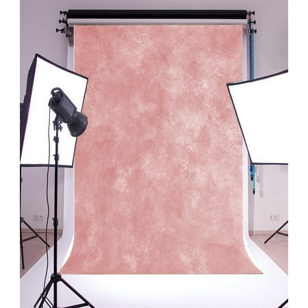 GreenDecor Polyster 5x7ft Backdrop Photography Background shabby old vintage Soft Light Pink Theme Solid Color Backdorp Persoanl Portraits, Photo Studio (Best Background Color For Portrait Photography)