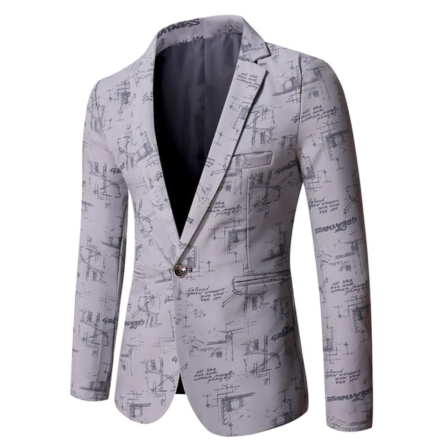 Veste de Costume Décontractée Unie pour Hommes Automne et Hiver