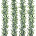 thumbnail image 2 of 180cm Fake Hanging Plants Artificial Eucalyptus Vines Faux Wall Leaves Plastic Plants Rattan for Home Garden Party Wedding Decor, 2 of 8