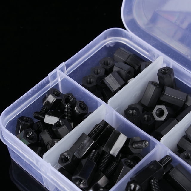Tornillos espaciadores Jadeshay 300 piezas caja M3 de nailon