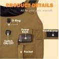 thumbnail image 3 of Heated Waterproof Dog Winter Coat | Adjustable Windproof Jacket for All Dog Sizes, 3 of 6