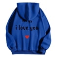 thumbnail image 3 of WILLBEST Sudaderas De Hombre Valentine'S Day Couple Printed Hoodie Unisex Hoodie Couple Hoodie XGrande, 3 of 3