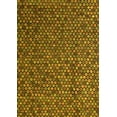 thumbnail image 1 of Ahgly Company Machine Washable Indoor Rectangle Abstract Yellow Modern Area Rugs, 4' x 6', 1 of 4