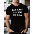 thumbnail image 1 of Dad Jokes Print T Shirt, Tees For Men, Casual Short Sleeve T-shirt For Summer, 1 of 6